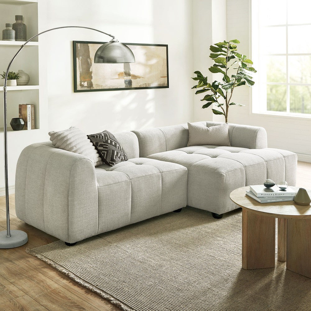 EEI-6869 Liana Right-Facing Upholstered Fabric Modular Sofa with Chaise by Modway