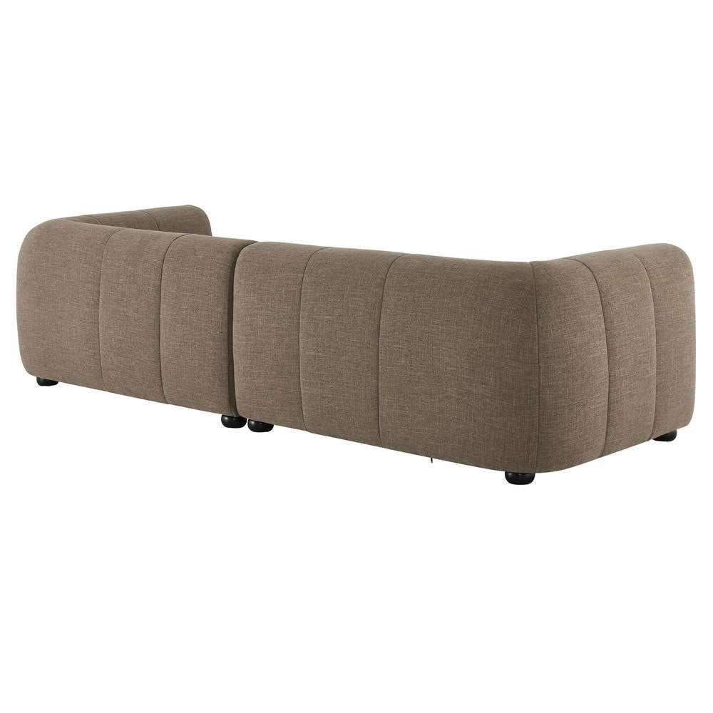 EEI-6869 Liana Right-Facing Upholstered Fabric Modular Sofa with Chaise by Modway