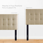 MOD-5148 Lily Upholstered Fabric Twin Headboard by Modway