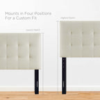 MOD-5148 Lily Upholstered Fabric Twin Headboard by Modway
