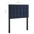 MOD-5148 Lily Upholstered Fabric Twin Headboard by Modway
