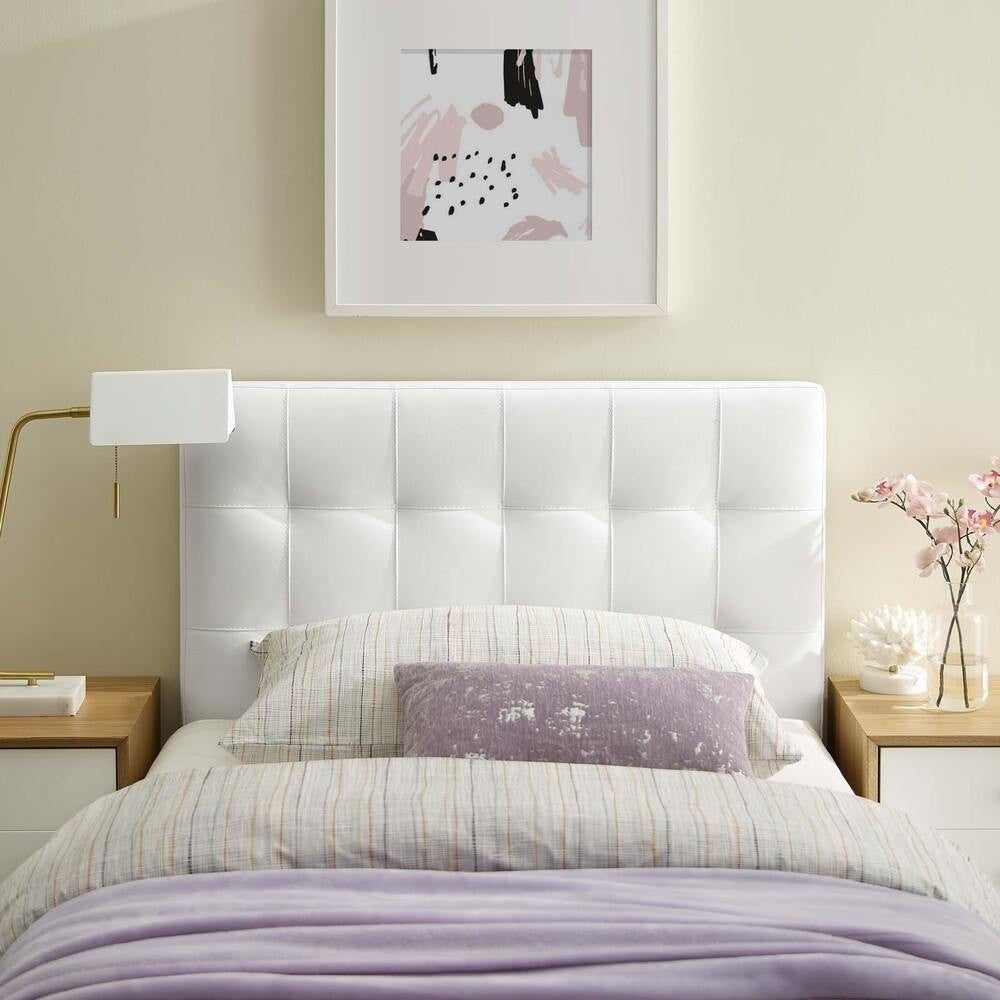 MOD-5149 Lily Upholstered Vinyl Twin Headboard by Modway