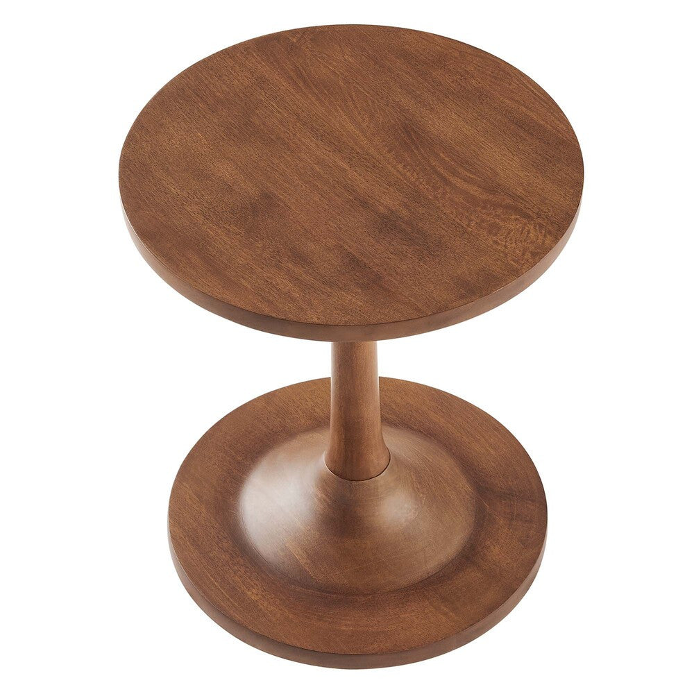 EEI-6573-WAL Lina Round Wood Side Table by Modway