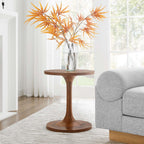 EEI-6573-WAL Lina Round Wood Side Table by Modway