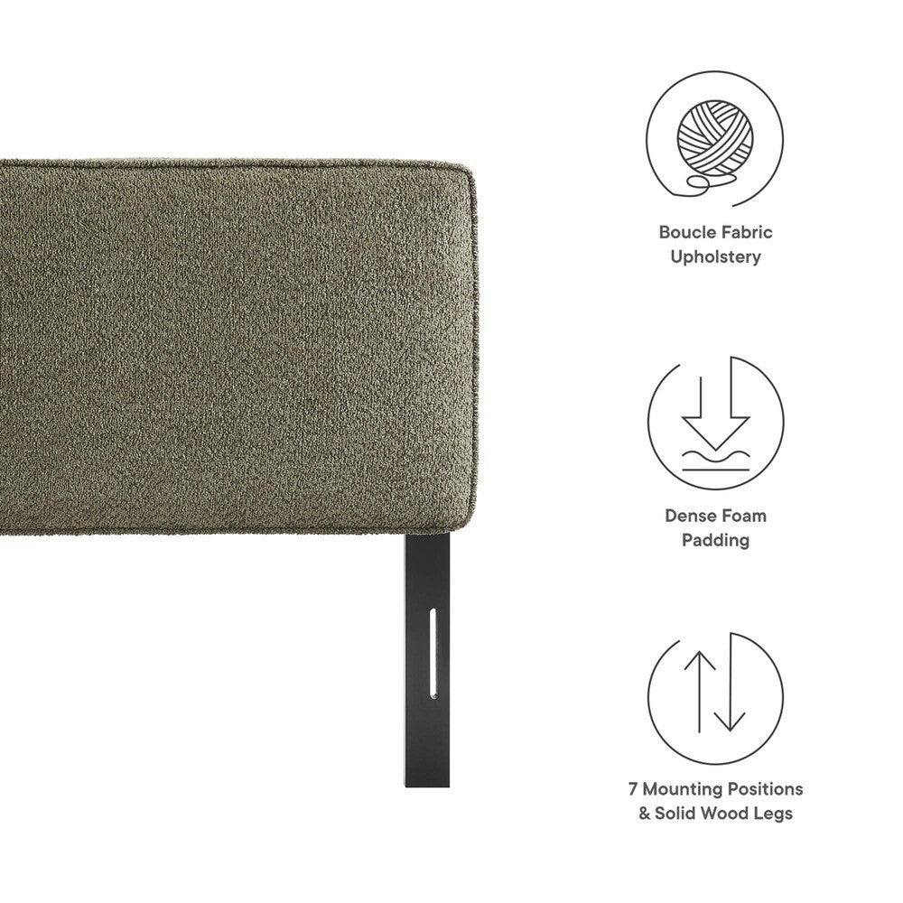 MOD-7147 Lindee Boucle Fabric Full Headboard by Modway