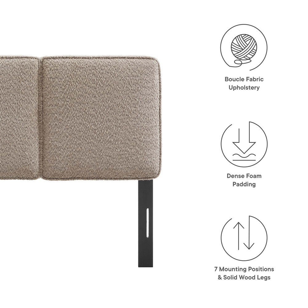 MOD-7145 Lindee Boucle Fabric Twin Headboard by Modway