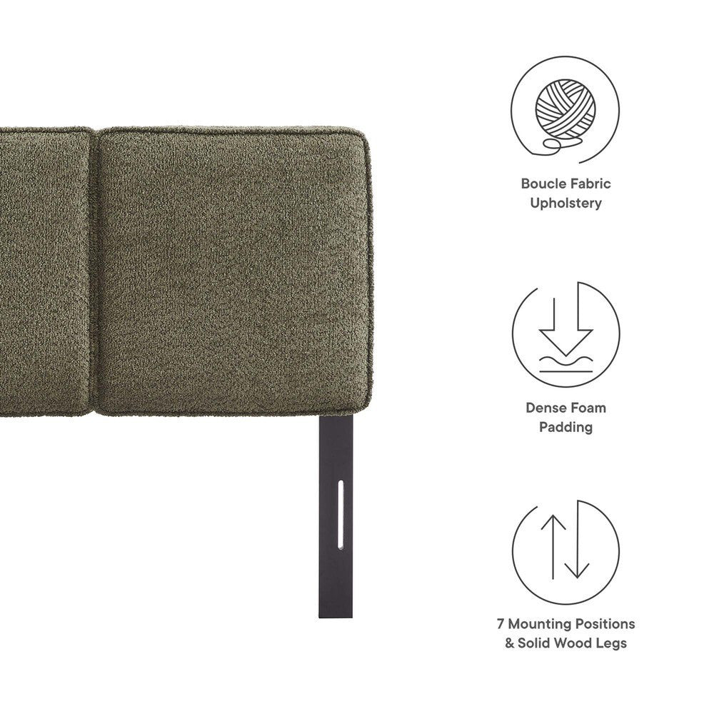 MOD-7145 Lindee Boucle Fabric Twin Headboard by Modway