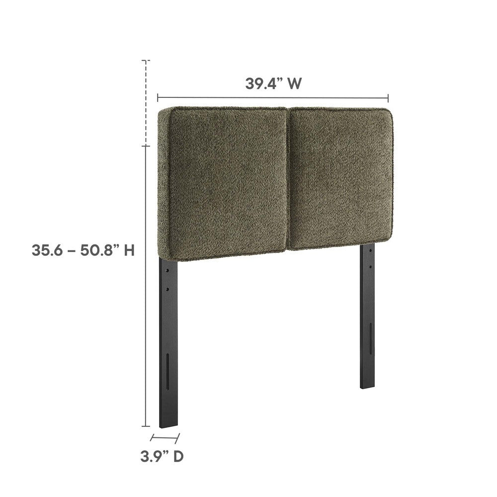 MOD-7145 Lindee Boucle Fabric Twin Headboard by Modway