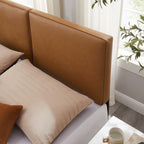 MOD-7146-TAN Lindee Vegan Leather Full Headboard by Modway