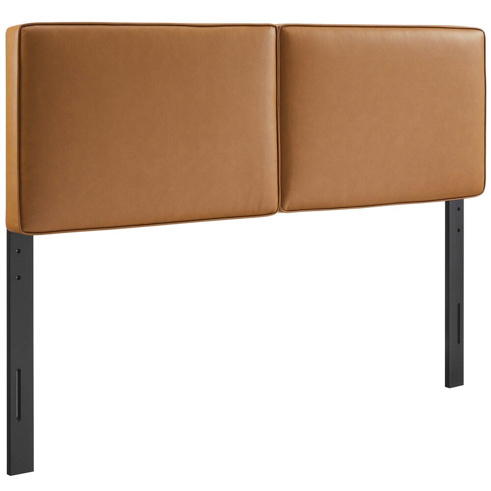 MOD-7150-TAN Lindee Vegan Leather King Headboard by Modway