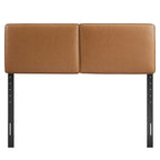 MOD-7148-TAN Lindee Vegan Leather Queen Headboard by Modway