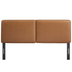 MOD-7148-TAN Lindee Vegan Leather Queen Headboard by Modway