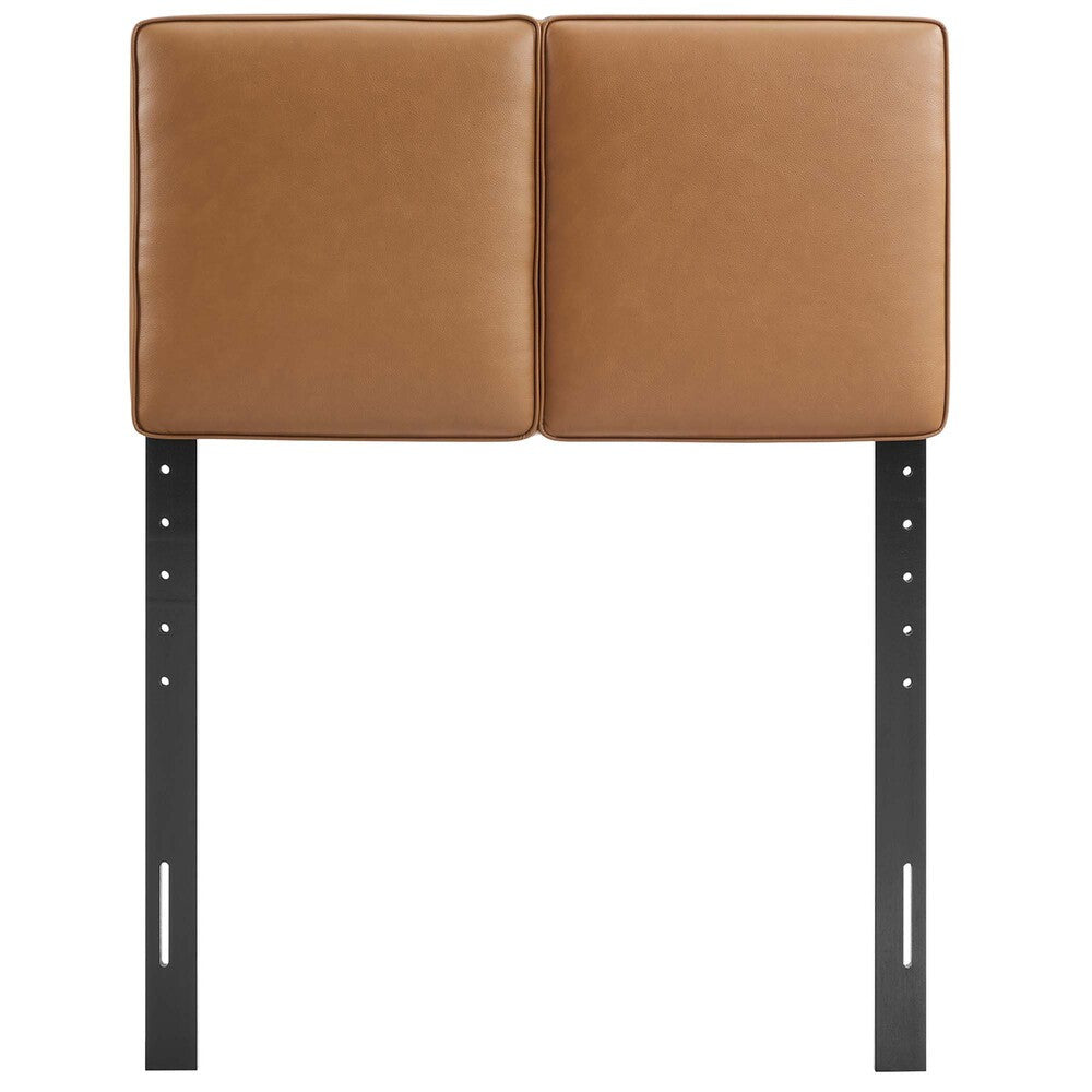 MOD-7144-TAN Lindee Vegan Leather Twin Headboard by Modway