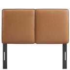 MOD-7144-TAN Lindee Vegan Leather Twin Headboard by Modway