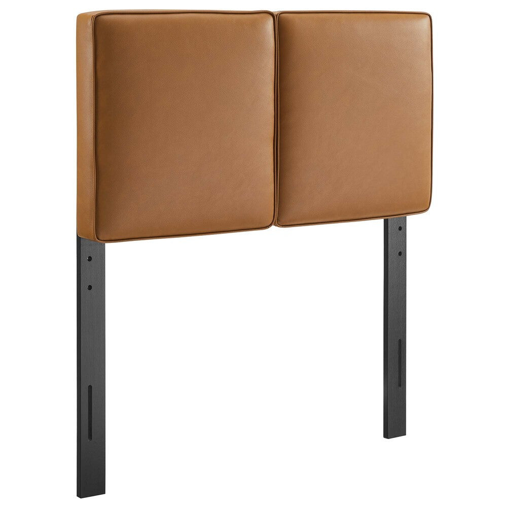 MOD-7144-TAN Lindee Vegan Leather Twin Headboard by Modway