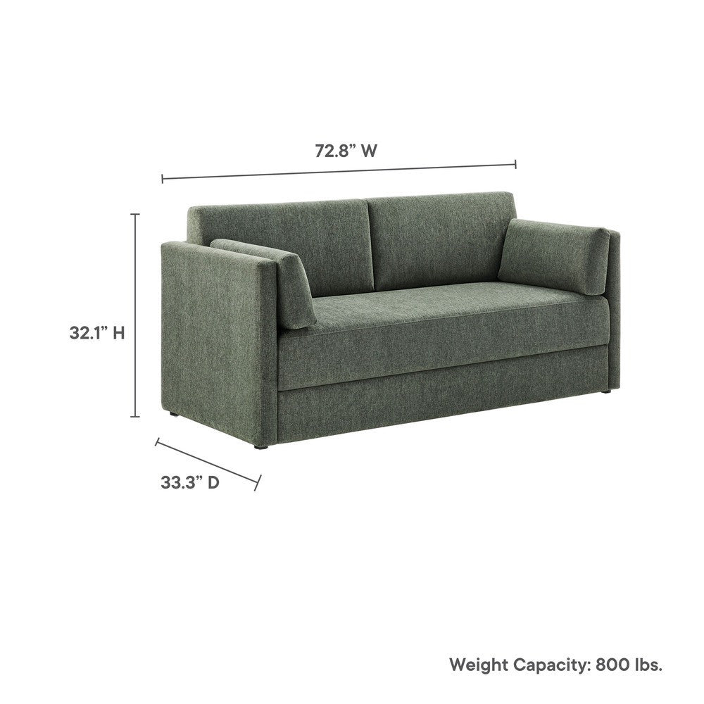 EEI-7012 Linden Upholstered Heathered Chenille Sofa by Modway