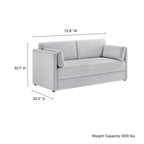 EEI-7012 Linden Upholstered Heathered Chenille Sofa by Modway