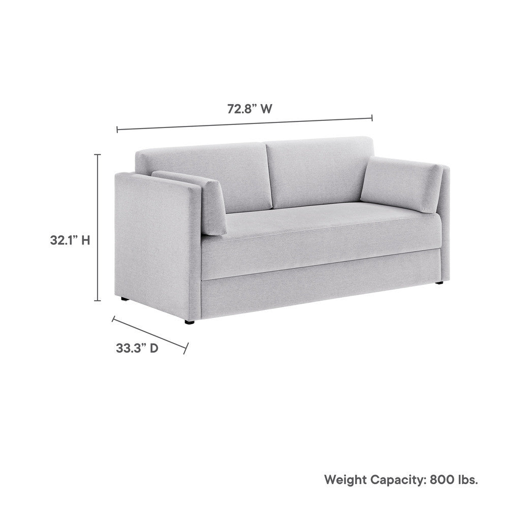 EEI-7012 Linden Upholstered Heathered Chenille Sofa by Modway