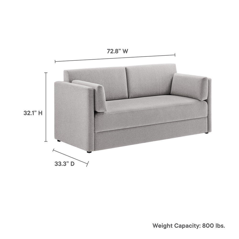 EEI-7012 Linden Upholstered Heathered Chenille Sofa by Modway