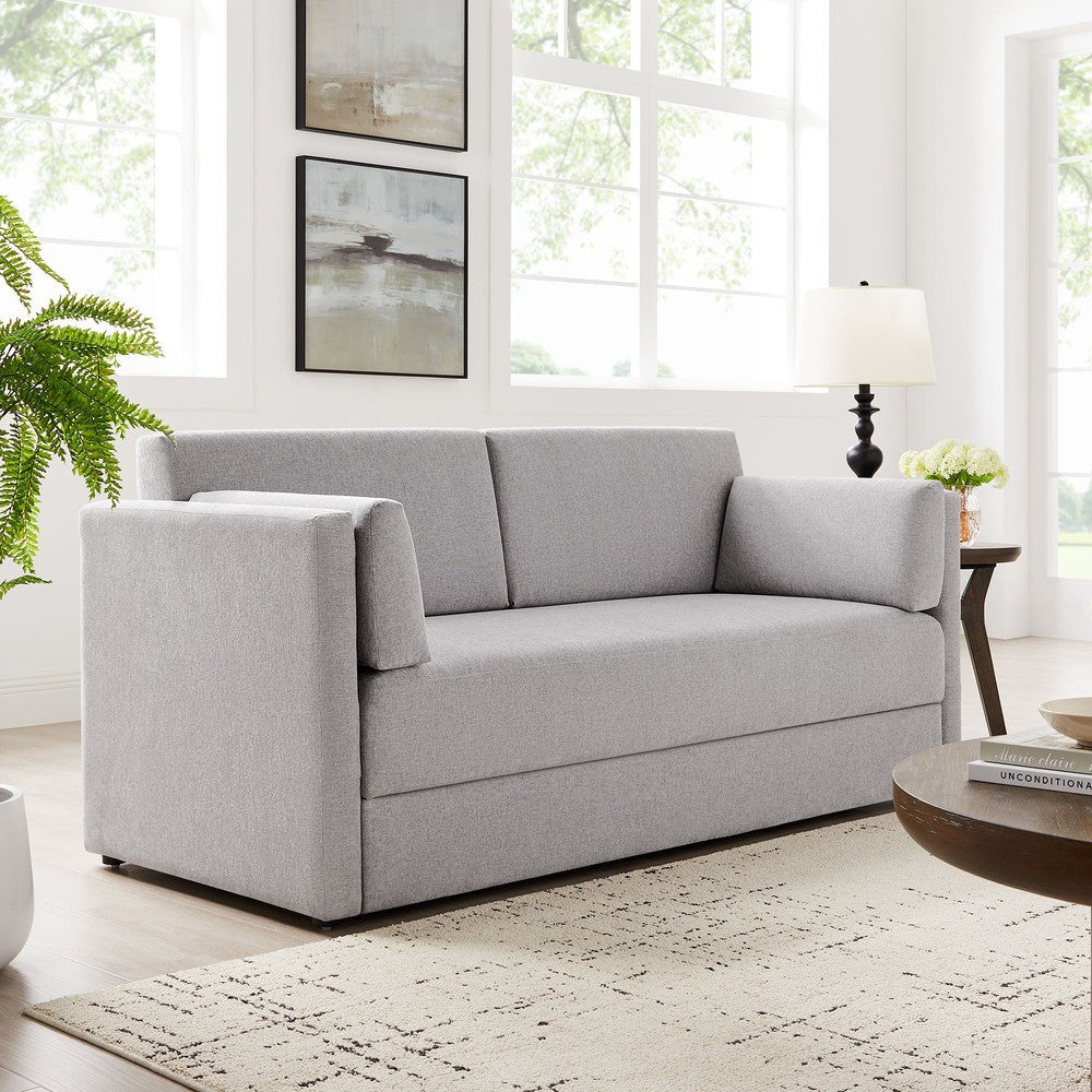EEI-7012 Linden Upholstered Heathered Chenille Sofa by Modway