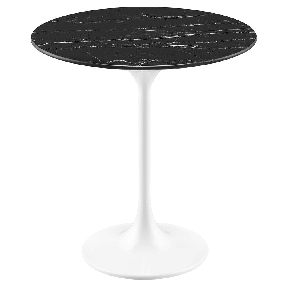 EEI-5680 Lippa 20" Round Faux Marble Side Table by Modway
