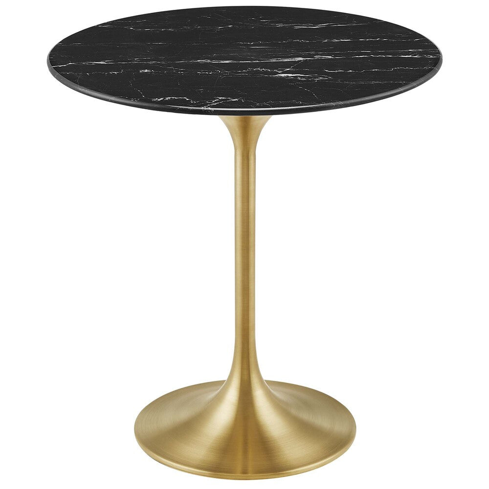 EEI-5685 Lippa 20" Round Faux Marble Side Table by Modway