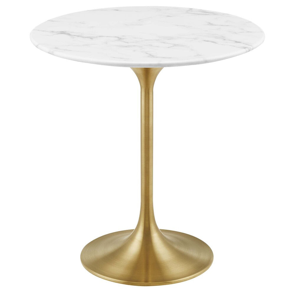 EEI-5685 Lippa 20" Round Faux Marble Side Table by Modway