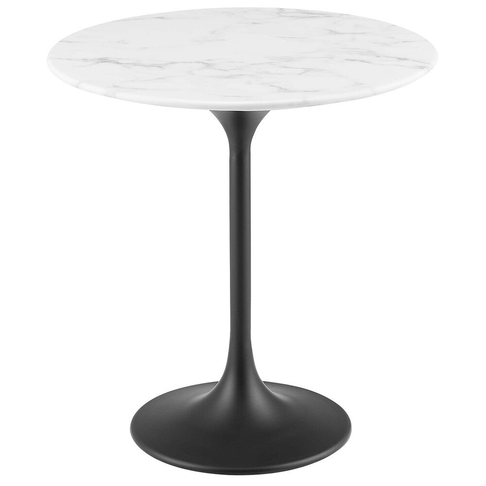 EEI-5690 Lippa 20" Round Faux Marble Side Table by Modway