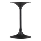 EEI-6747-BLK-TRA Lippa 20" Round Faux Travertine Side Table by Modway