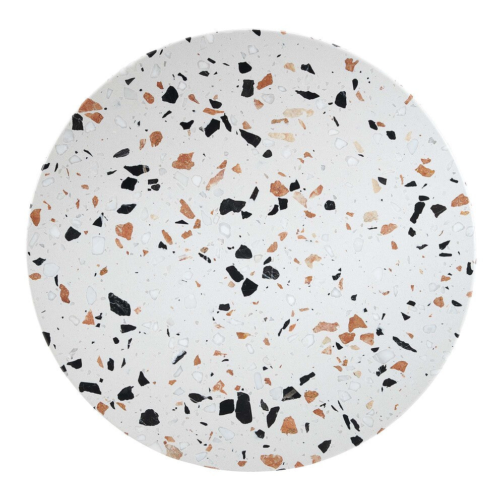 EEI-5687-GLD-TER Lippa 20" Round Terrazzo Side Table by Modway