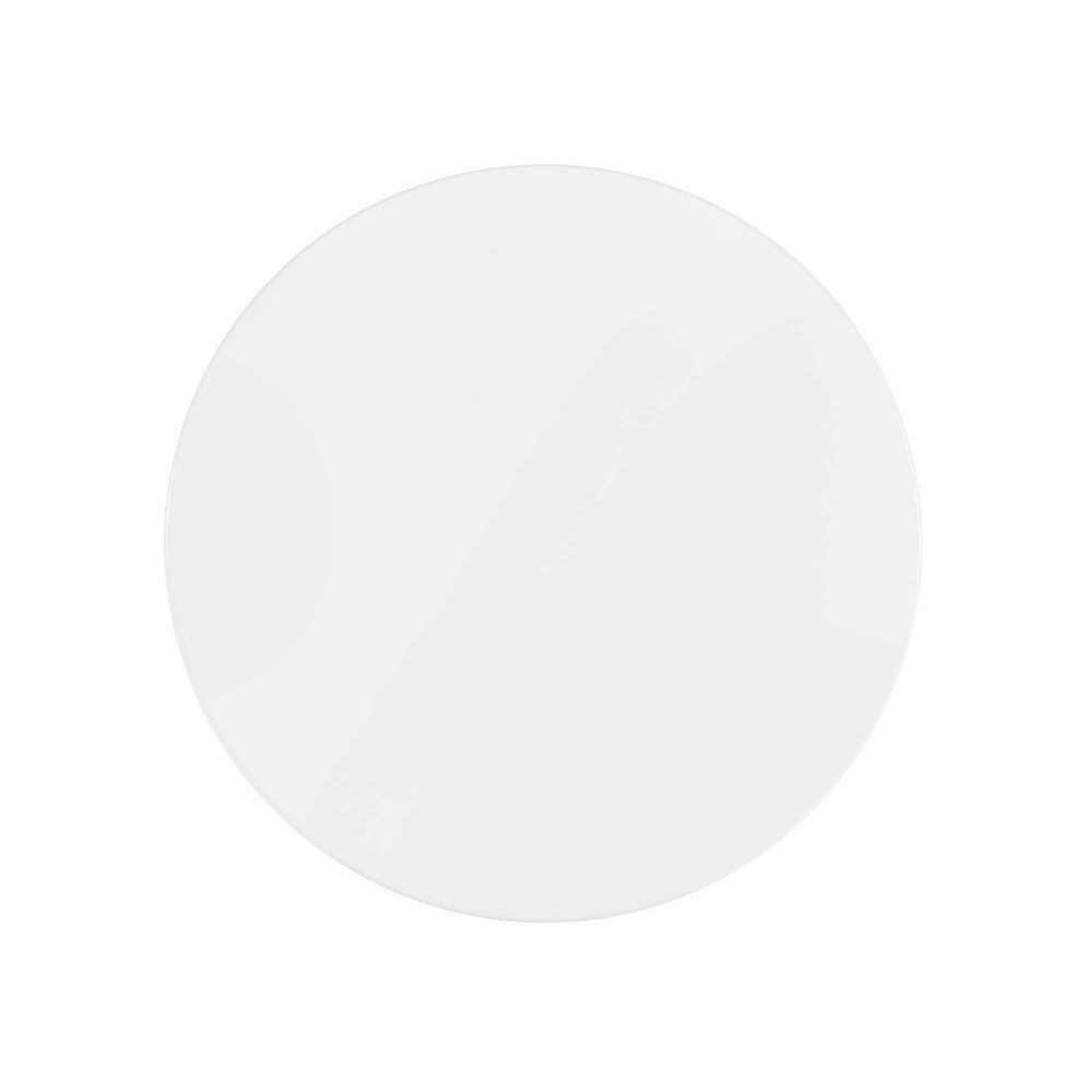 EEI-5683-GLD-WHI Lippa 20" Round Wood Side Table by Modway