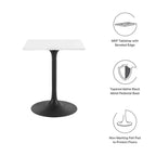 EEI-3512-BLK-WHI Lippa 24" Square Wood Dining Table by Modway
