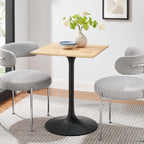 EEI-4864-BLK-NAT Lippa 24" Square Wood Dining Table by Modway