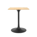 EEI-4864-BLK-NAT Lippa 24" Square Wood Dining Table by Modway