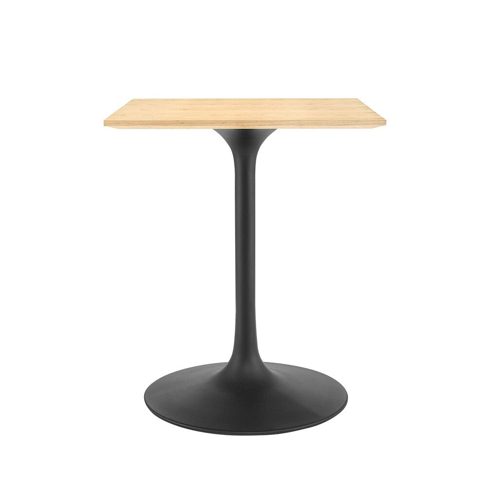 EEI-4864-BLK-NAT Lippa 24" Square Wood Dining Table by Modway