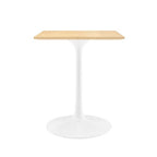Modway EEI-5162-WHI-NAT Lippa 24" Square Wood Dining Table White Natural