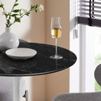 EEI-5203-WHI-BLK Lippa 28" Round Faux Marble Bar Table by Modway