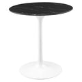 Modway EEI-5167-WHI-BLK Lippa 28" Round Faux Marble Dining Table White Black