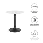 EEI-3510-BLK-WHI Lippa 28" Round Wood Dining Table by Modway