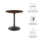 EEI-4861-BLK-CHE Lippa 28" Round Wood Dining Table by Modway