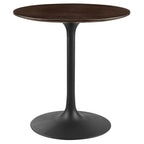 EEI-4861-BLK-CHE Lippa 28" Round Wood Dining Table by Modway