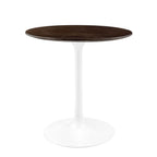 EEI-5155-WHI-CHE Lippa 28" Round Wood Dining Table by Modway