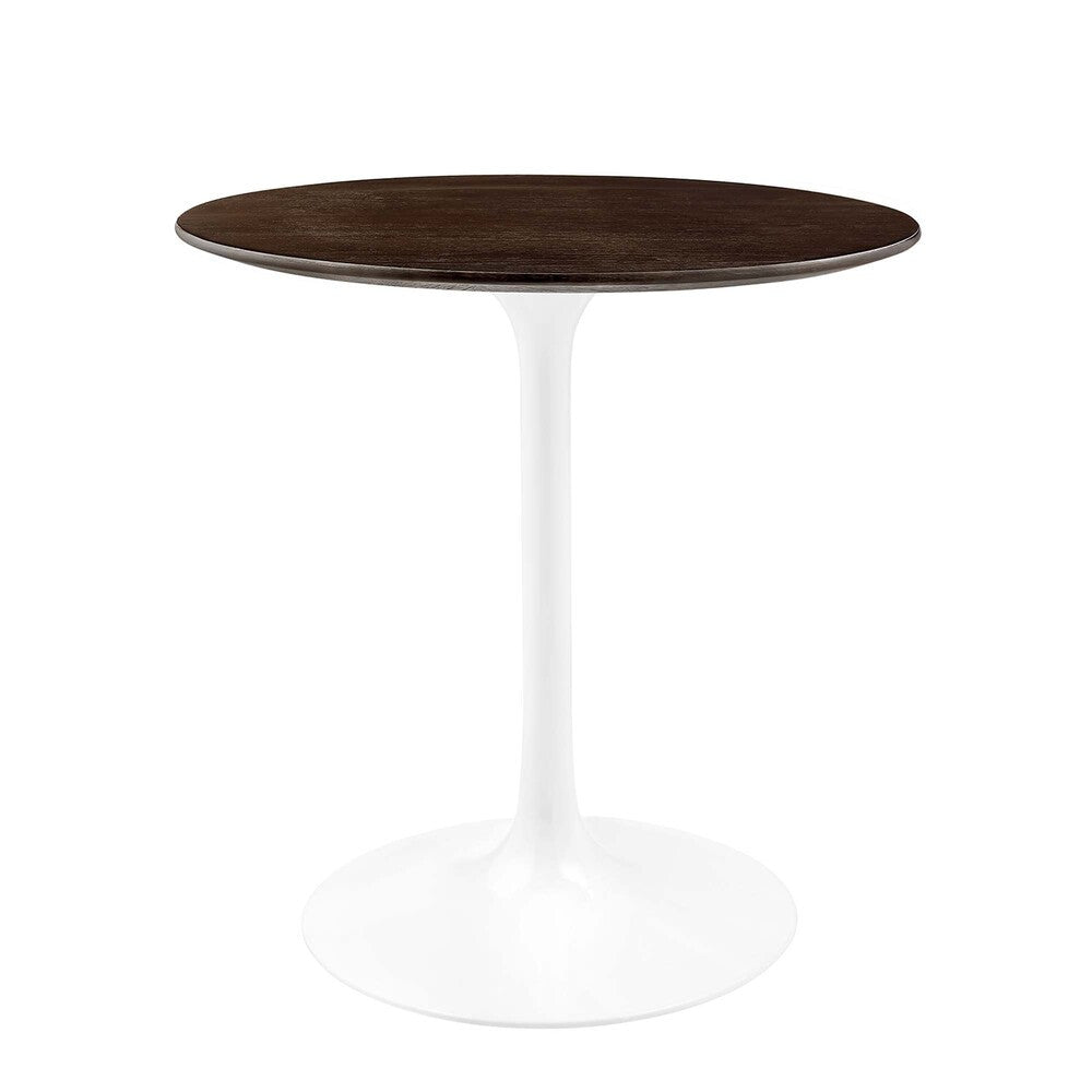 EEI-5155-WHI-CHE Lippa 28" Round Wood Dining Table by Modway