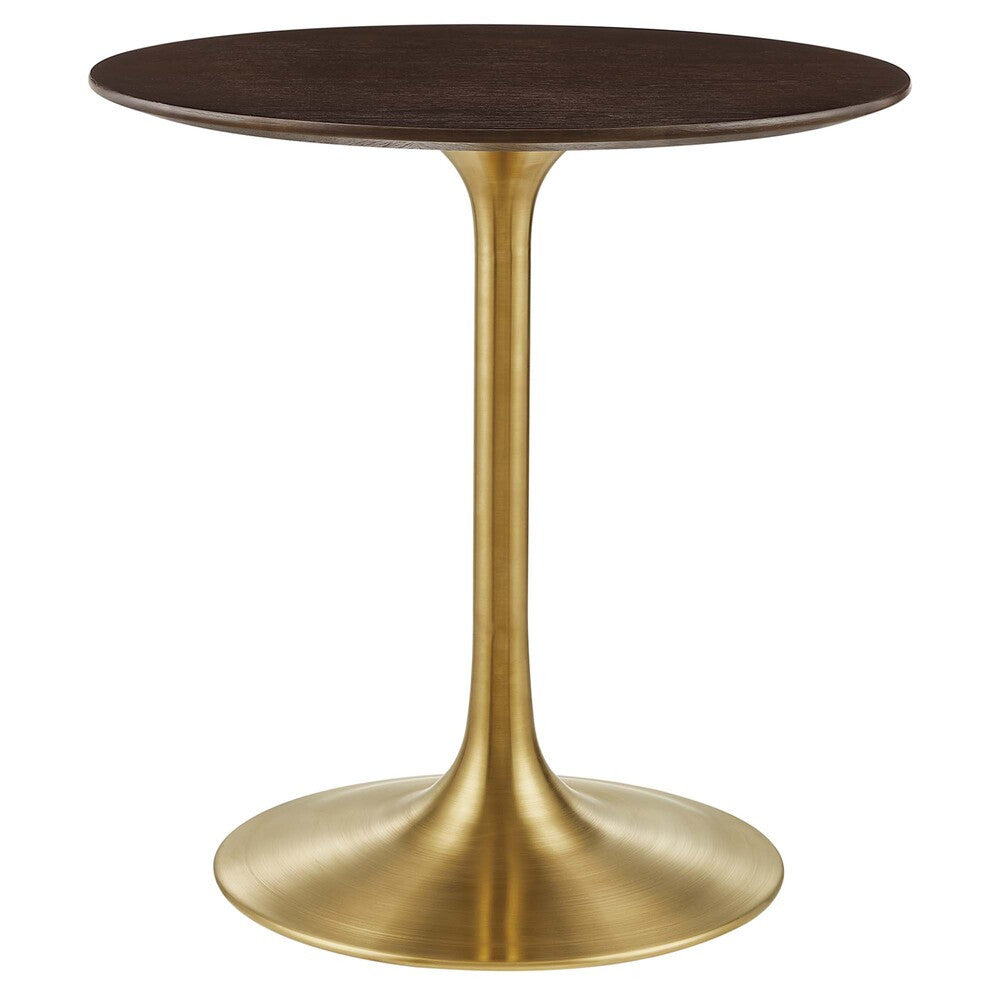 EEI-5212-GLD-CHE Lippa 28" Round Wood Dining Table by Modway