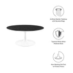 EEI-5191-WHI-BLK Lippa 36" Round Faux Marble Coffee Table by Modway