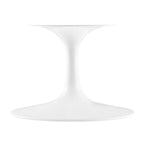 EEI-6749-WHI-TRA Lippa 36" Round Faux Travertine Coffee Table by Modway