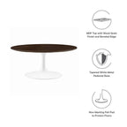 EEI-5187-WHI-CHE Lippa 36" Round Wood Coffee Table by Modway