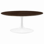 EEI-5187-WHI-CHE Lippa 36" Round Wood Coffee Table by Modway