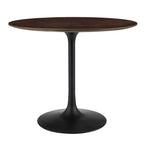 EEI-4862-BLK-CHE Lippa 36" Round Wood Dining Table by Modway