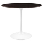 EEI-5157-WHI-CHE Lippa 36" Round Wood Dining Table by Modway